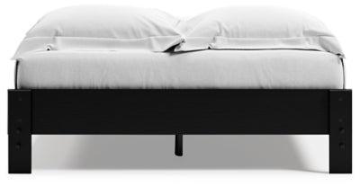Ashley Finch Black Queen Platform Bed