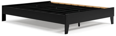 Ashley Finch Black Queen Platform Bed