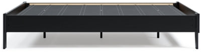 Ashley Finch Black Queen Platform Bed