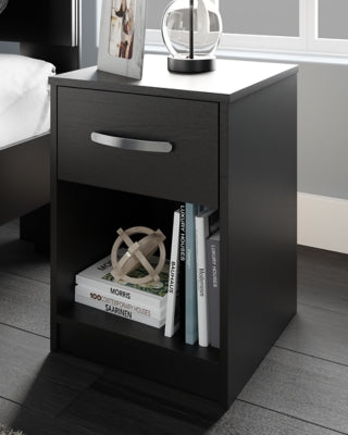 Ashley Finch Black Nightstand