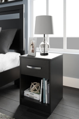 Ashley Finch Black Nightstand