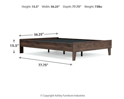Ashley Calverson Mocha Full Platform Bed