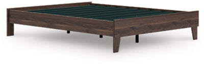 Ashley Calverson Mocha Queen Platform Bed