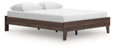 Ashley Calverson Mocha Queen Platform Bed