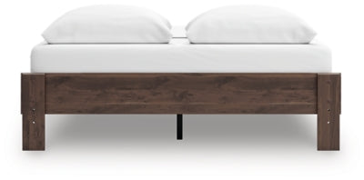 Ashley Calverson Mocha Queen Platform Bed