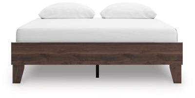 Ashley Calverson Mocha Queen Platform Bed