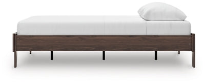 Ashley Calverson Mocha Queen Platform Bed