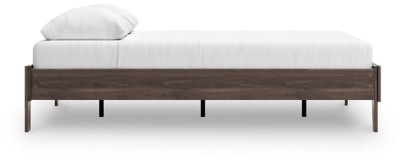 Ashley Calverson Mocha Queen Platform Bed