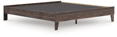 Ashley Calverson Brown King Platform Bed
