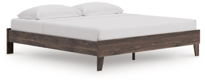 Ashley Calverson Brown King Platform Bed