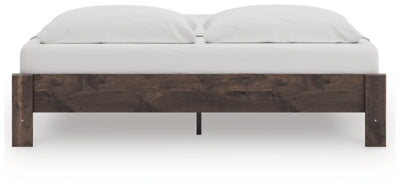Ashley Calverson Brown King Platform Bed