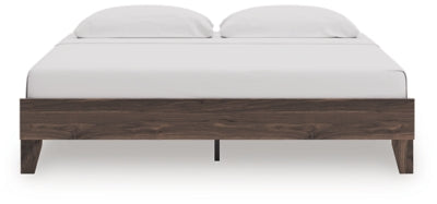Ashley Calverson Brown King Platform Bed