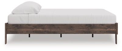 Ashley Calverson Brown King Platform Bed