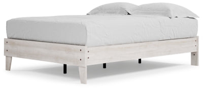 Ashley Shawburn Whitewash Full Platform Bed