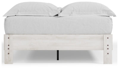 Ashley Shawburn Whitewash Full Platform Bed