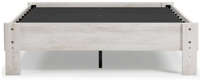 Ashley Shawburn Whitewash Full Platform Bed