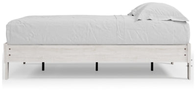 Ashley Shawburn Whitewash Full Platform Bed