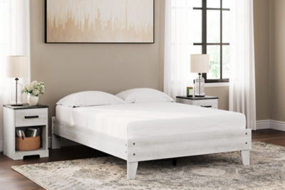 Ashley Shawburn Whitewash Full Platform Bed