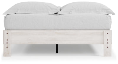 Ashley Shawburn Whitewash Queen Platform Bed