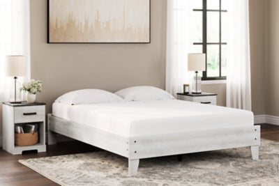 Ashley Shawburn Whitewash Queen Platform Bed