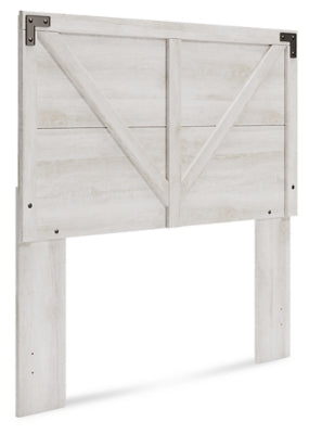 Ashley Shawburn Whitewash Full Crossbuck Panel Headboard