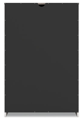 Ashley Shawburn Whitewash Charcoal Gray 5 Drawer Chest