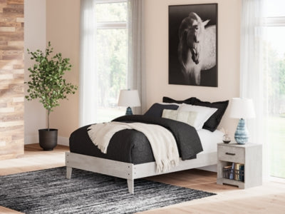 Ashley Shawburn Gray Full Platform Bed