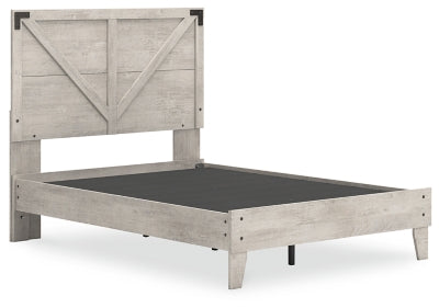 Ashley Shawburn Gray Full Platform Bed