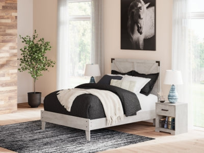 Ashley Shawburn Gray Full Platform Bed