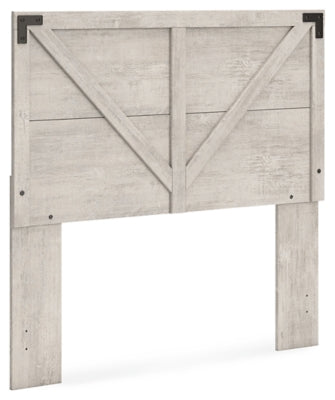 Ashley Shawburn Gray Full Crossbuck Panel Headboard