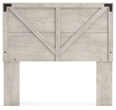 Ashley Shawburn Gray Full Crossbuck Panel Headboard