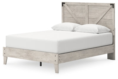 Ashley Shawburn Gray Queen Platform Bed