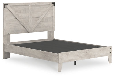 Ashley Shawburn Gray Queen Platform Bed