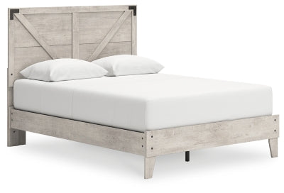 Ashley Shawburn Gray Queen Platform Bed