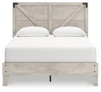 Ashley Shawburn Gray Queen Platform Bed