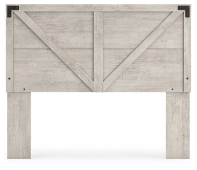 Ashley Shawburn Gray Queen Crossbuck Panel Headboard
