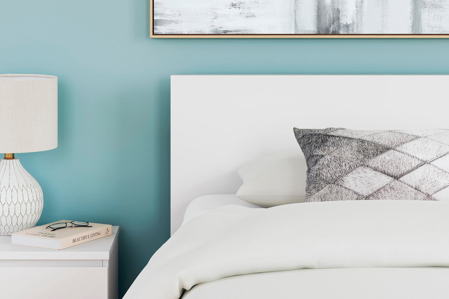 Ashley Onita White Twin Panel Headboard