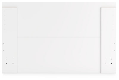 Ashley Onita White Queen Panel Platform Bed with 2 Side Storage