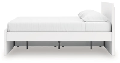 Ashley Onita White King Panel Platform Bed with Storage