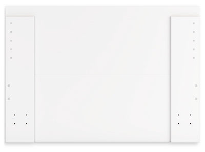 Ashley Onita White Full Panel Platform Bed with 2 Side Storage