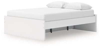 Ashley Onita White Queen Platform Bed with 1 Side Storage