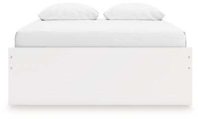 Ashley Onita White Queen Platform Bed with 1 Side Storage