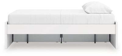 Ashley Onita White Queen Platform Bed with 1 Side Storage