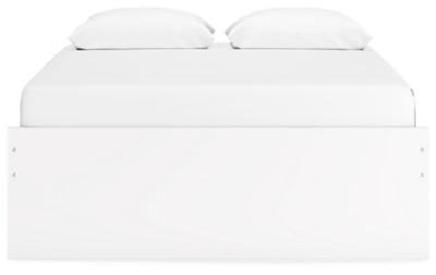 Ashley Onita White Queen Platform Bed with 2 Side Storage