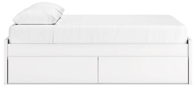 Ashley Onita White Queen Platform Bed with 2 Side Storage