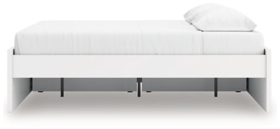 Ashley Onita White King Platform Bed with 1 Side Storage