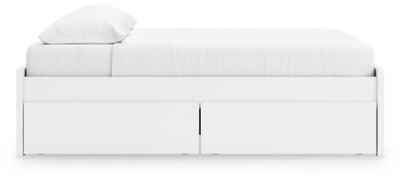 Ashley Onita White King Platform Bed with 2 Side Storage