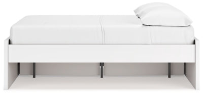 Ashley Onita White Full Platform Bed with 1 Side Storage