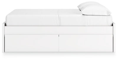 Ashley Onita White Full Platform Bed with 2 Side Storage