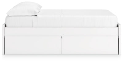 Ashley Onita White Full Platform Bed with 2 Side Storage